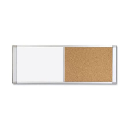 Bi-Silque MasterVisi, Combo Cubicle Workstation Dry Erase/cork Board, 36x18, Silver Frame XA10003700